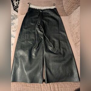 Faux Leather Gauchos